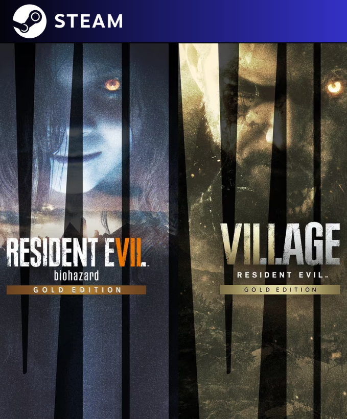 RESIDENT EVIL 7 + RESIDENT EVIL VILLAGE GOLD EDITION STEAM
